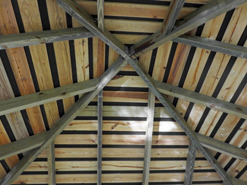 Repaired Wooden Beam