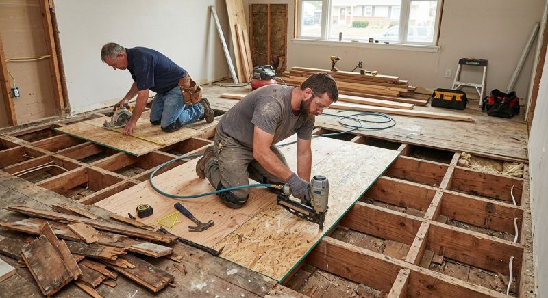 Floor Joist Repair in Kansas City, KS