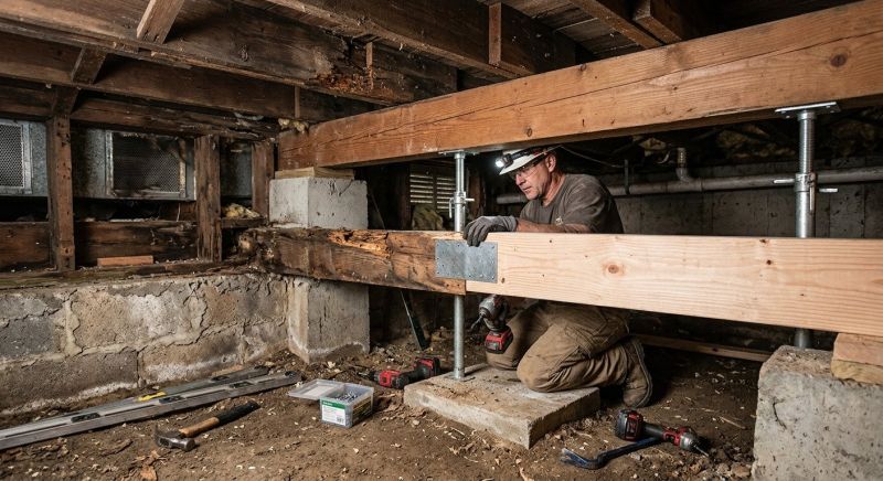 Support Beam Repair in Wilmington, NC